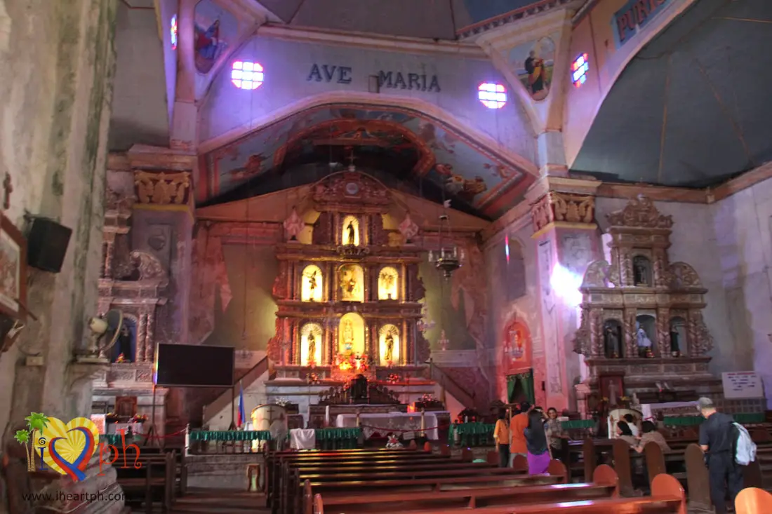 Inside Baclayon Church in September 2012